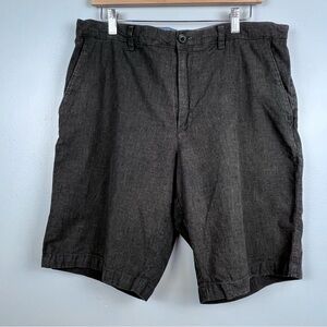 Banana Republic Men's Linen & Cotton Blend Brown Textured Chino Shorts Size 34